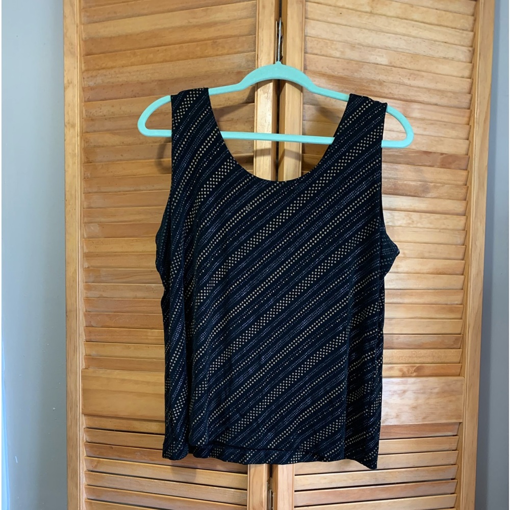Chicos sz 2 Travelers tank, with diagonal stripes